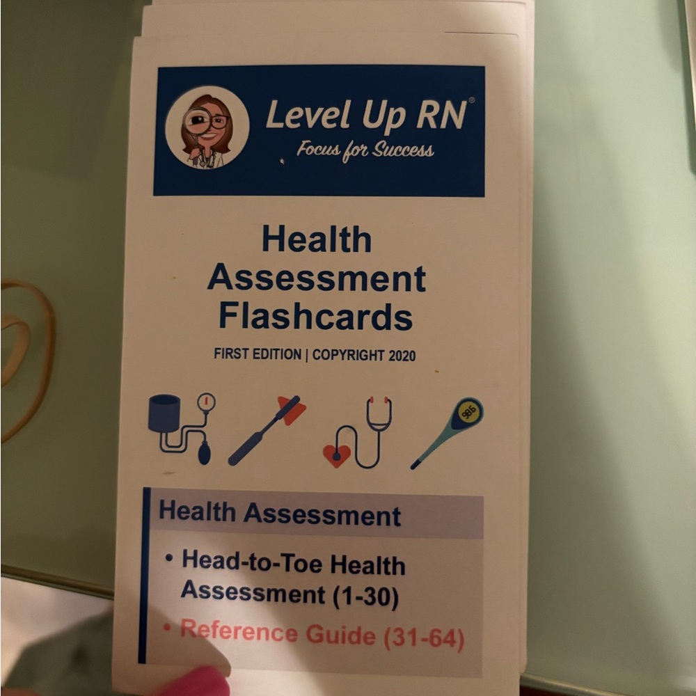 Level up RN health assessment flashcards